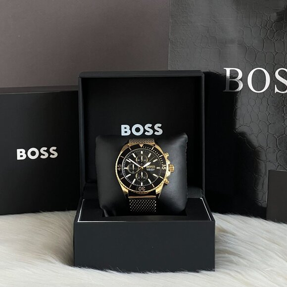 Hugo Boss Men’s Ocean Gold Steel Watch - Picture 7 of 12